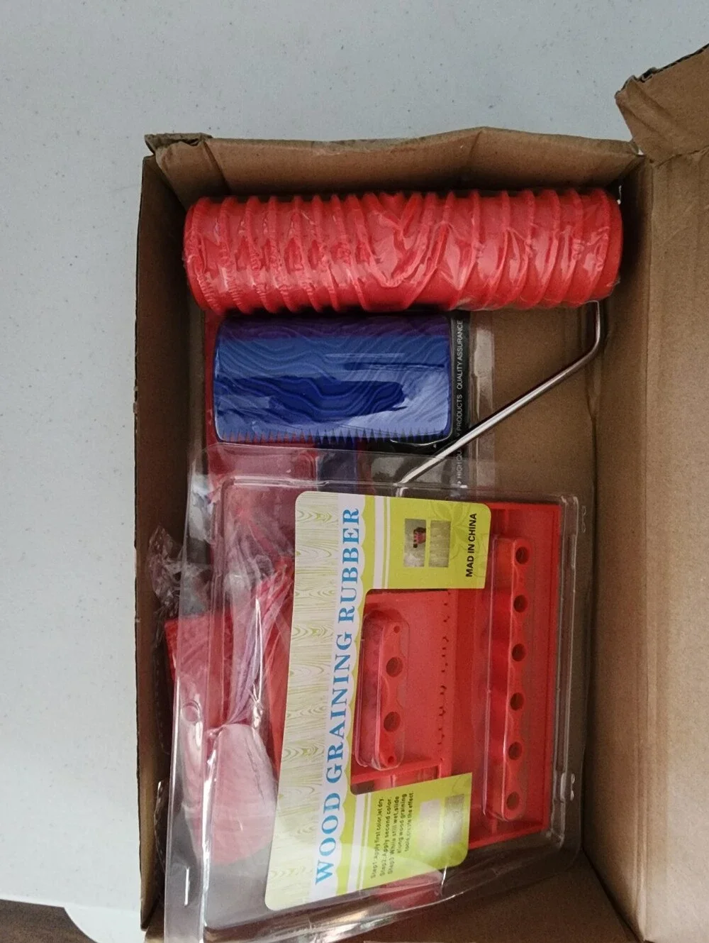Wood Graining Rubber Roller Kit -
